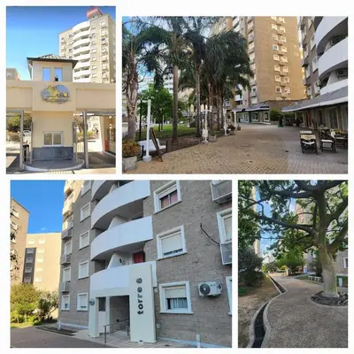 a collage of four pictures of a building at Villasol TOP in Cordoba
