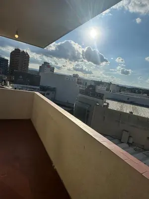 a view of a city skyline from a balcony at Alma mia in Villa Carlos Paz