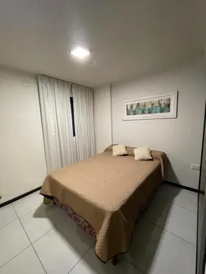 a bedroom with a bed in a room at DEPARTAMENTO EN ALQUILER TEMPORAL Ubicado en Villa Carlos Paz in Villa Carlos Paz
