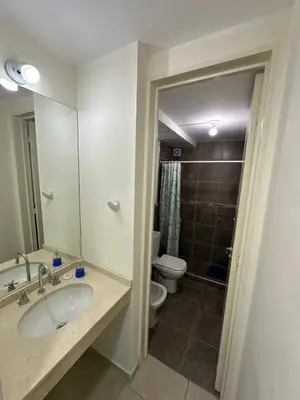 a bathroom with a sink and a toilet at tu lugar 3 in Cordoba