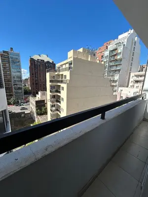 a balcony with a view of a city at Departamento -Santo Tomas- Barrio Guemes-Nueva Cordoba By Apartcba in Cordoba