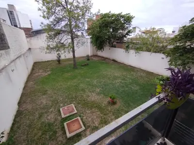 a small yard with a tree on a balcony at Departamento Boutique in Cordoba