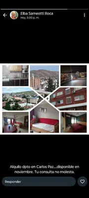 a collage of pictures of buildings and buildings at Torre Roca in Villa Carlos Paz
