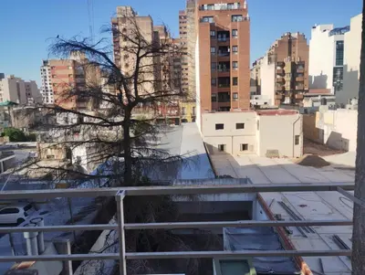 a tree on the roof of a building at Departamento con FERNET in Cordoba