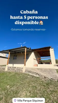 a building with the words canadian iranian persons personsbuquerquebuquerqueciplinary at Cabañas Aires de montaña in Cordoba