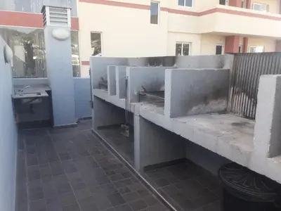 a view of a room with a concrete wall at Terraza Terraza in Villa Carlos Paz
