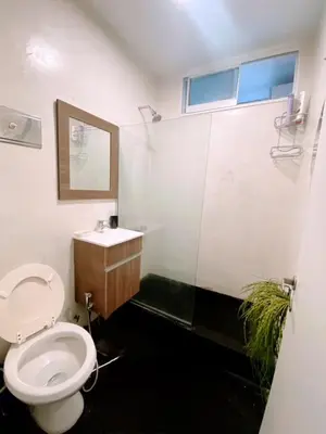 a bathroom with a toilet and a sink at Balcones del Calicanto in Cordoba