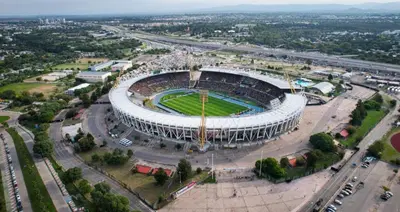 an aerial view of a soccer stadium at Depto 24 en Barrio Villa Belgrano excelente ubicación in Cordoba