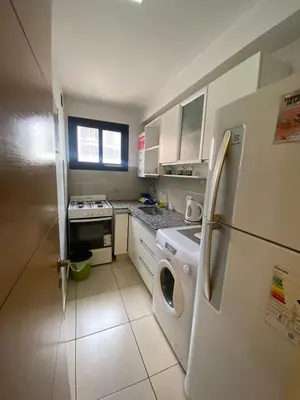 a kitchen with a refrigerator and a washer at Depsal XVII 130 in Cordoba