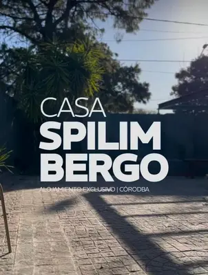 a sign that reads casa spilin beer at Casa Spilimbergo in Cordoba