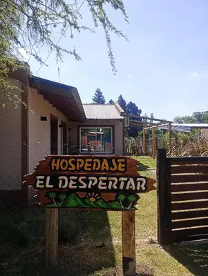 a sign for a hosperate el observatory in front of a house at El despertar Hospedaje in San Francisco del Monte de Oro