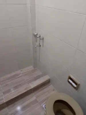 a bathroom with a toilet and a shower at Departamento centro Carlos Paz in Villa Carlos Paz