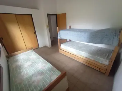 an overhead view of a bedroom with two bunk beds at Portal de las Sierras in Bialet Massé
