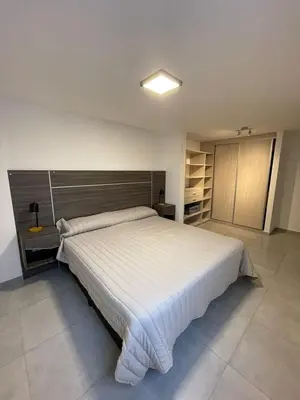 a bedroom with a large bed in a room at DEPARTAMENTO Villa Carlos Paz altos de Lincoln in Villa Carlos Paz