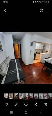a picture of a room with a bed and a kitchen at Depto Lanin 5 in Cordoba