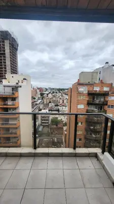 a view of a city from a balcony at Nazareno depto 1 dormitorio Guemes PAX 4 in Cordoba