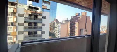 a view of a city skyline from a window at Rincón Córdoba in Cordoba