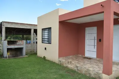 a view of a house with a garage at Complejo San roque in San Roque
