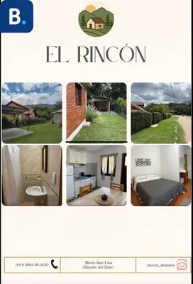 a collage of pictures of a home and a house at El rincón in Merlo