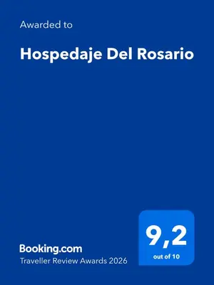 a screenshot of a cell phone with the text unavailable to hogeper del rosie at Hospedaje Del Rosario in Santa María
