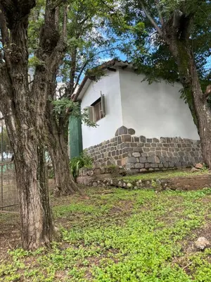 a building with trees in front of it at Refugio de Nestor in Villa Parque Siquiman