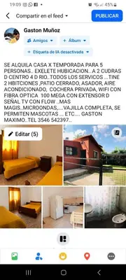a collage of different pictures of a room at Elrincondemaximo in Santa Rosa de Calamuchita