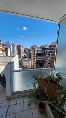 a balcony with a view of a city at Obispo Oro Nueva Cordoba in Cordoba