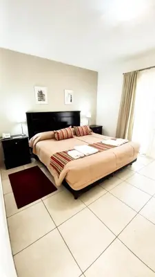 a bedroom with a large bed in a room at Laplace Hotel in Cordoba