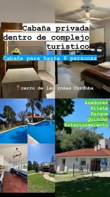 a collage of different pictures of a house at Cabaña kempes Córdoba in Cordoba