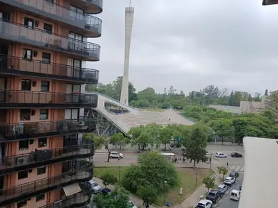 a view of a building and a parking lot at Departamento con Encanto Nueva Córdoba 2 in Cordoba