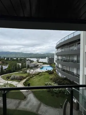 a view from the balcony of a building at Complejo Venetto Village in Villa Parque Siquiman