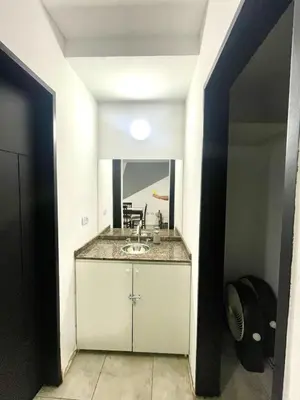 a bathroom with a sink and a mirror at Rincon de Alta Cordoba in Cordoba