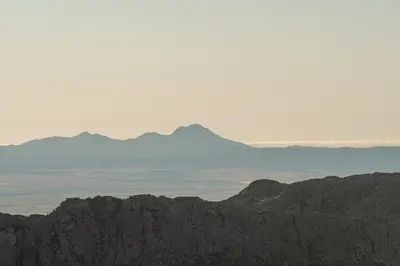 a view of a mountain range with mountains in the background at Rustic Mountain Shelter Pure Nature in Las Rabonas