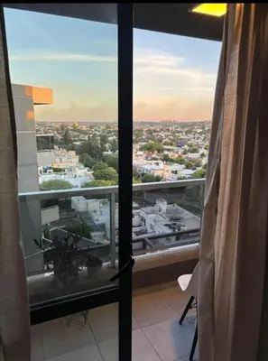 a view of a city from a window at Departamento en general Paz a pocas cuadras del panal in Cordoba