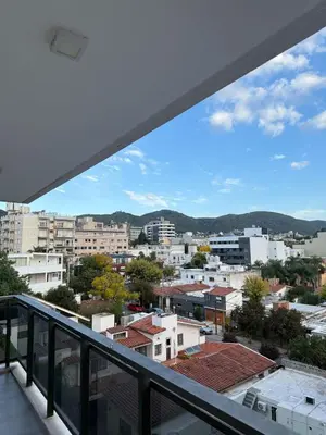 a view of a city from a balcony at Edificio Leonardo Villa Carlos Paz in Villa Carlos Paz