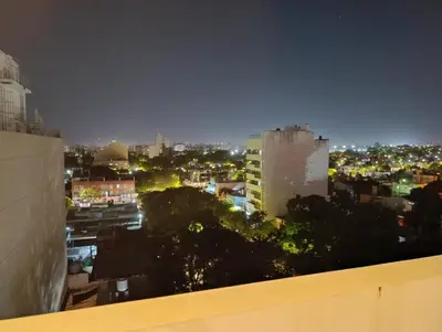 a view of a city skyline at night at Luminous department for 2 Ubicado a 10 cuadras de Shopping Nuevocentro in Cordoba