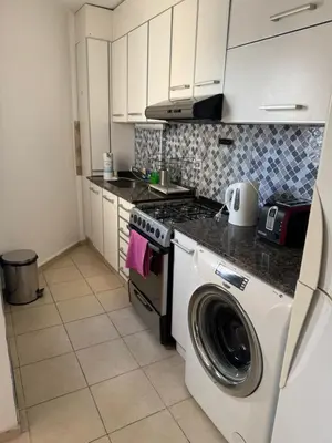 a kitchen with a washer and a washing machine at Alberdi Urbano in Cordoba