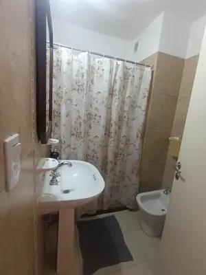 a bathroom with a sink and a toilet at Nueva Córdoba Ambrosio Olmos 898 pleno bv a metros de plaza España la universidad clínicas gastronomía etc etc in Cordoba