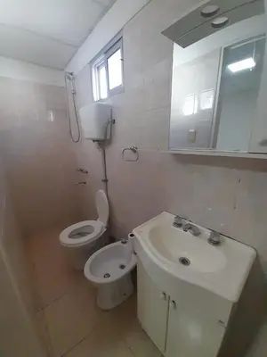 a bathroom with a sink and a toilet and a mirror at Departamento La Cuesta in Villa Carlos Paz