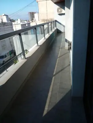 a view of a balcony of a building at Departamento céntrico amplio in Río Cuarto