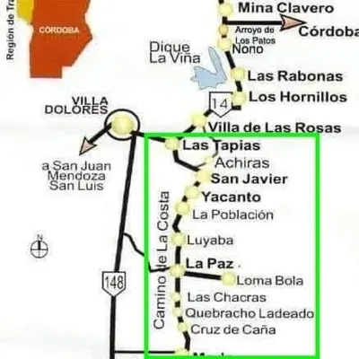 a map of the wine regions of provence at Cabañas Don Esteban in Las Chacras (La Paz)