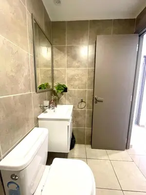 a bathroom with a toilet and a sink at Nova Urbs in Cordoba