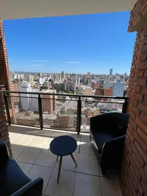 a balcony with a view of a city at Bv San Juan - Nueva Cordoba 2 in Cordoba