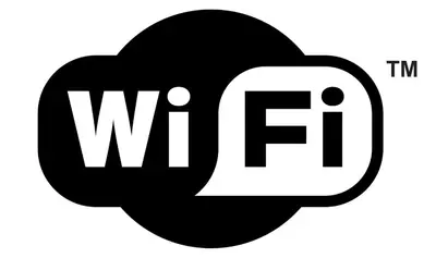 a black and white sign with the word wfi at Apartamento por día Cuesta Blanca in Cuesta Blanca
