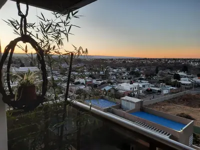 a view of the city from the roof of a building at Terra Zion in Cordoba