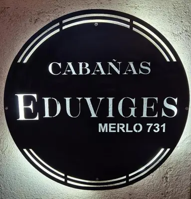 a sign that readsendas eduosendas mercedes at Cabañas Eduviges in Mina Clavero