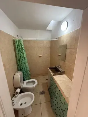 a bathroom with a toilet and a sink at Depto Maipu in Cordoba