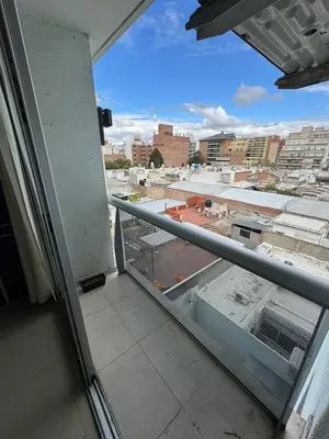 a view of a city from a window at Pringles - 1 dormitorio Bº General Paz in Cordoba