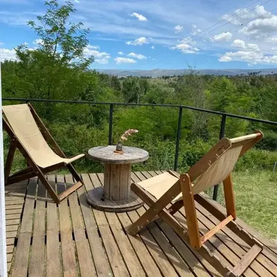 Kururu Cabaña en Villa Yacanto con vista a las sierras