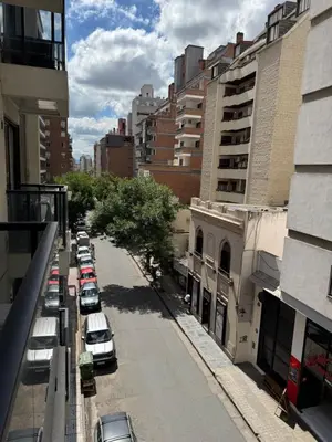 a view of a city street with parked cars at Buena vista in Cordoba